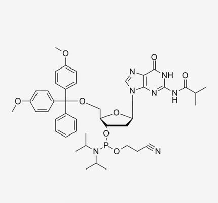 কাস্টম 2'-Deoxy-5'-O--N2-Isobutyrylguanosine 3'-CE Nucleoside Phosphoramidite CAS 93183-15-4