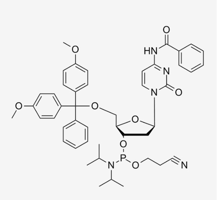 ODM 5-Me--DC(Bz)-CE-Fosphoramidite DNA সংশ্লেষণ C42H52N5O8P CAS 105931-57-5