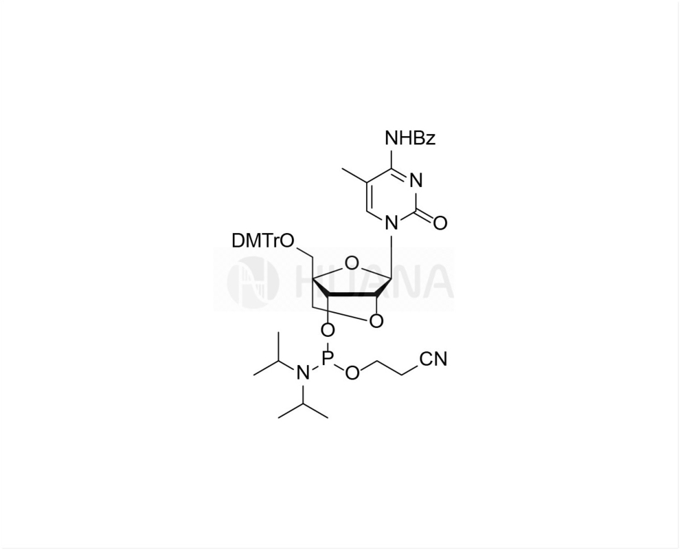 DMTr-2'-O-4'-C-লকড-5-Me-rC(Bz)-3'-CE-ফসফোরামিডাইট