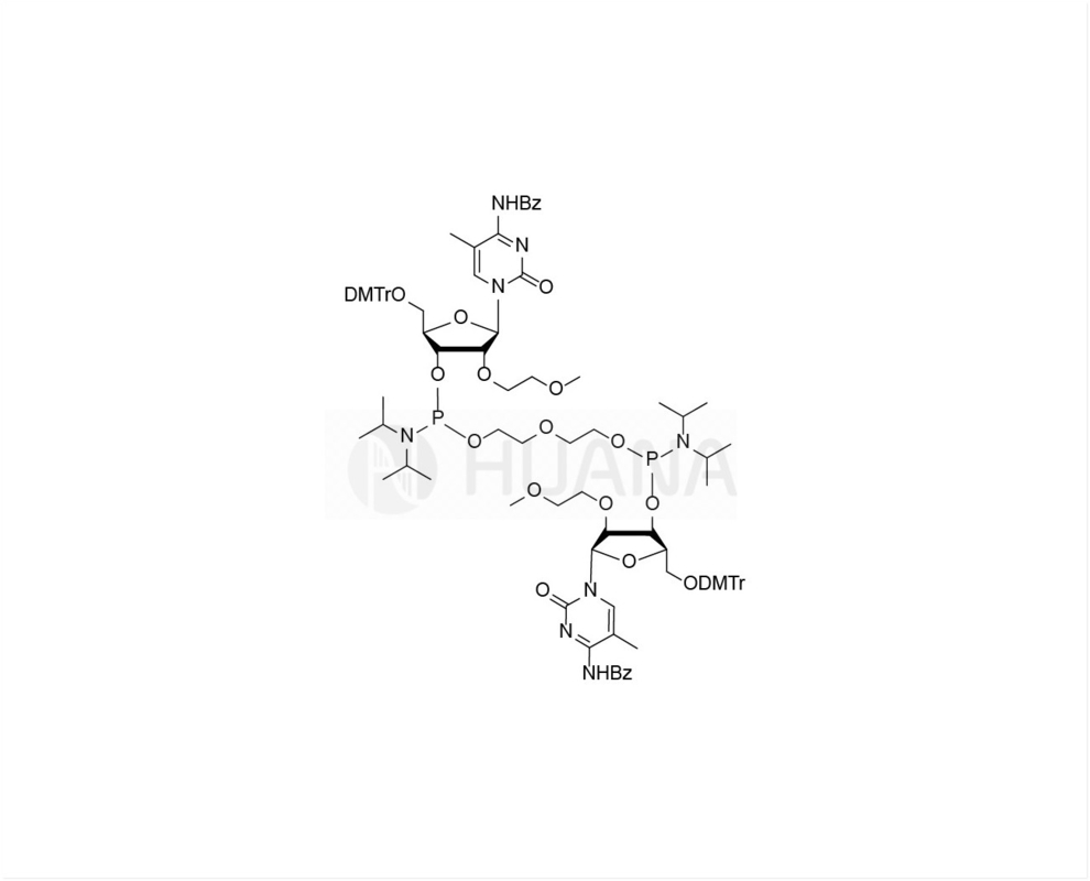 di ((5'-O-DMTr-2'-O-MOE-5-Me-rC(Bz) -3'-oxy) - ((oxybis ((ethane-1,2-diyl)) -bis ((diisopropylphosphoramidite)