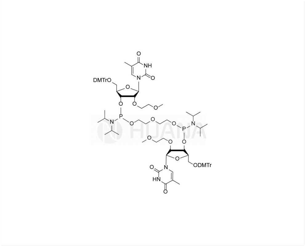 di ((5'-O-DMTr-2'-O-MOE-rT-3'-oxy) - ((oxybis ((ethane-1,2-diyl)) -bis ((diisopropylphosphoramidite)