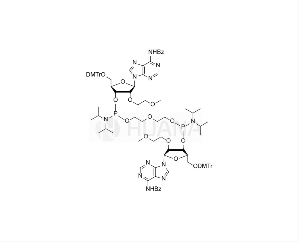 di ((5'-O-DMTr-2'-O-MOE-rA(Bz) -3'-oxy) - ((oxybis ((ethane-1,2-diyl)) - bis ((diisopropylphosphoramidite)