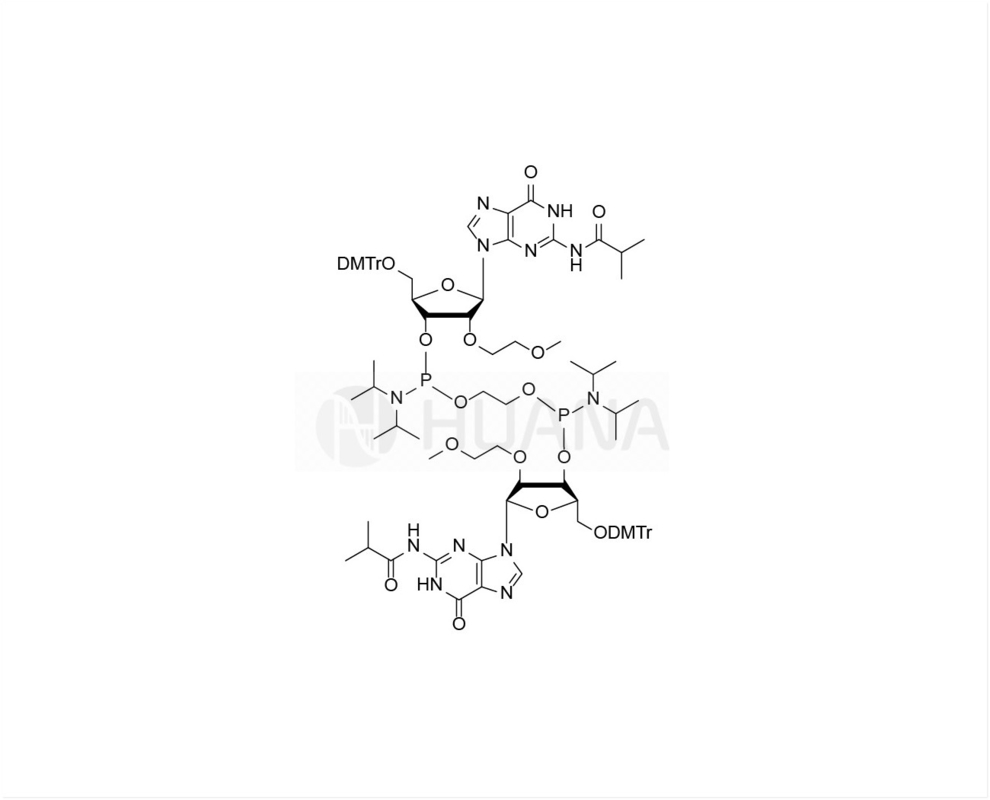 di ((5'-O-DMTr-2'-O-MOE-rG(iBu) -৩'-অক্সি) - ((অক্সিবিস ((ইথান-১,২-ডাইল)) -বিস ((ডিসোপ্রোপিলফসফোরামাইডাইট)